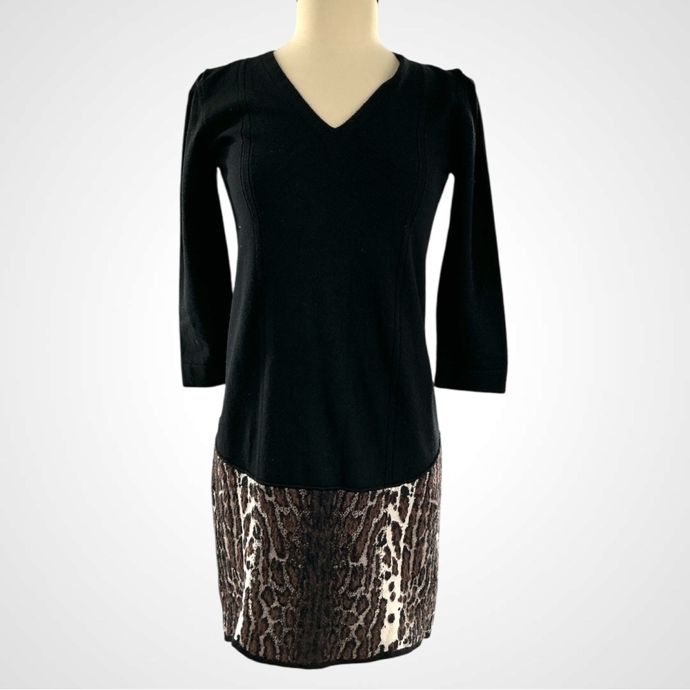 D. Exterior Black Knit Top